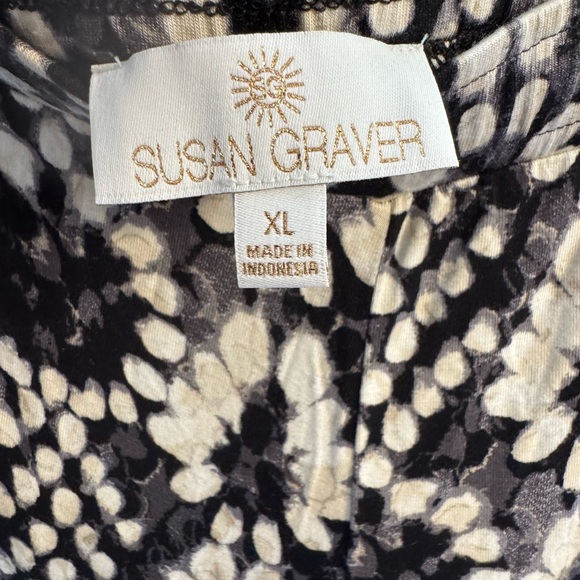 Susan Graver Soleil Knit Regular Printed Wide-Leg Pant XL NWOT - Picture 4 of 5